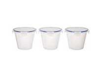 Amazon Brand – Solimo Plastic Kitchen Storage Container Set, 1 Litre, 3-Pieces, Blue Rs. 99