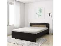 Amazon Brand – Solimo Aquilla Queen Engineered Wood Bed without Storage (Wenge Finish) Rs. 8999