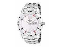 Swisso Exclusive Series Stainless Steel Quartz Movement White Dial Day and Date Analogue Men’s Watch Rs. 199 Swisso Exclusive Series Stainless Steel Quartz Movement White Dial Day and Date Analogue Men’s Watch Rs. 199