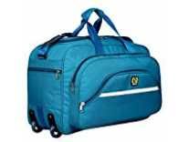 SIBIA Unisex Polyester 40 litres Blue Waterproof Travel Duffle Bag with Roller Wheels Rs. 649