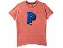 United Colors of Benetton Boy’s Printed Regular Fit T-Shirt (18A3SPCC0090I_Spicy Orange_Large) Rs. 173