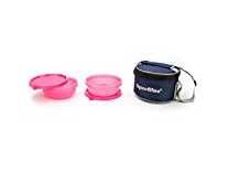 Signoraware Buddy Plastic Lunch Box with Insulated Bag, Set of 2, 300ml, Pink Rs.226