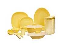 Signoraware Square Dinner Set, 38-Pieces, Lemon Yellow Rs.1413