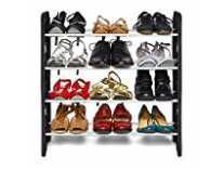 Ebee Plastic 4 Tier Shoe Rack (Black) Rs. 499