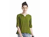 J B Fashion Women’s Plain Regular fit Top (fmania-D NO-85-1_Parrot_XL) Rs. 149