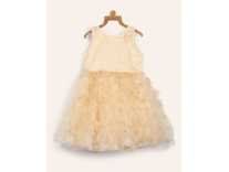 Miss & Chief Girls Midi/Knee Length Party Dress(Beige, Sleeveless) Rs. 469
