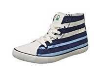 United Colors of Benetton Girl’s White/Navy Sneakers-1 UK/India (34 EU) (18P8SNEA2065I) Rs. 458