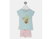 Miss & Chief Kids Nightwear Girls Printed Cotton Blend(Multicolor Pack of 1) Rs. 219