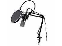 (Renewed) Maono AU-A03 Condenser Microphone Kit Podcast Mic with Boom Arm Microphone Stand (Black) Rs. 1075 (Renewed) Maono AU-A03 Condenser Microphone Kit Podcast Mic with Boom Arm Microphone Stand (Black) Rs. 1075