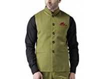 hangup Men’s Blended Bandhgala Festive Nehru Jacket/Waistcoat and Size Options (Up to2XL) Green Rs. 1199 hangup Men’s Blended Bandhgala Festive Nehru Jacket/Waistcoat and Size Options (Up to2XL) Green Rs. 1199