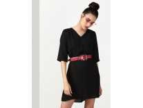 Miss Bennett Women A-line Black Dress Rs. 259