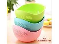 Generic Multi-Function with Integrated Colander Mixing Bowl Washing Rice, Vegetable and Fruits Drainer Bowl-Size: 21x17x8.5cm Generic Multi-Function with Integrated Colander Mixing Bowl Washing Rice, Vegetable and Fruits Drainer Bowl-Size: 21x17x8.5cm