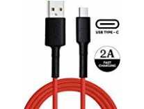 MYVN Type C Braided Cable for Mi Devices and All Other Type C Smartphones – RED Rs. 149