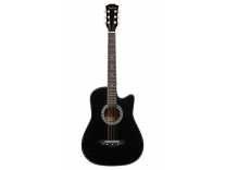 Photron Acoustic Guitar, 38 Inch Cutaway, PH38C/BK with Picks, Black Rs.1490