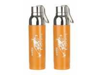 Cello Ferro Plastic Bottle Set, 600ml, Set of 2, Orange Rs.224