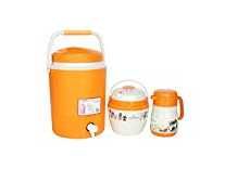 Princeware Summer Combo Plastic Ice Berg, Ice Pail and Flask Set, 3-Pieces, Assorted Rs.842