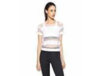 [Size L] Reebok Women’s Striped T-Shirt (4057286587523_B45953_Large_White) Rs. 250