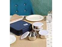 Roxx Steel Fresh Meal, 4-Piece, Silver Rs. 397