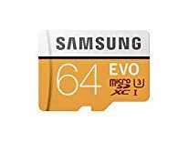 Samsung EVO Grade 3, Class 10 64GB MicroSDHC 100 MB/S Memory Card with SD Adapter at Rs.719