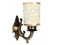 Somil WallLemp04Cream 100-Watt Sconce Wall Lamp (Multicolour, Round) Rs.658