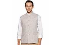 [Size 38] Van Heusen Athleisure Men’s Waistcoat (VHWCFSLBH68964_Brown_38) Rs. 1049