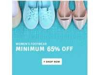 Women’s Footwear Minimum 80% off + Cashback offer