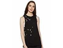 Forever Twenty One Women’s Regular fit T-Shirt (207127_Black_S) Rs. 156