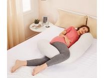 Amazon Brand – Solimo C-Shaped, Ultra Soft, Full Body Maternity Pillow | Pregnancy Pillow with Washable Cover| (Off-White) Rs.1135