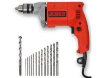 CHESTON 10mm 400W Drill Machine Driver Screwdriver for Wall Metal Wood Drilling for Home CHD-10_13HSS_1WALL Pistol Grip Drill 10 mm Chuck Size Rs. 922