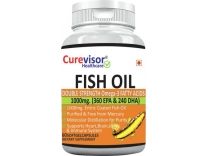 Curevisor Omega-3 Double Strength Fish Oil 1000mg (360mg EPA & 240mg DHA)-60 Softgels 60 No Rs.109