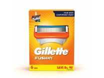 Gillette Fusion Shaving Blades- Pack of 6 (Cartridges) Rs.1099