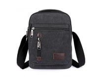 Goatter Canvas Multi-Compartment Messenger Bag Men and Women, Color Black (11″*9″*3″5″) Rs. 399