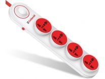 Goldmedal Logica 4×1 SPIKE GUARD 4 Socket Extension Boards White, 2 m Rs.179