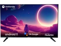 [Axis/Citi cc 1500 OFF] MOTOROLA Envision 109 cm (43 inch) Full HD LED Smart Android TV with Android 11, Bezel-Less Design and Dolby Audio (2023) 43FHDADMWKBE Rs. 17499