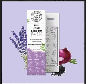 Nature’s Mystery Hair Oil with Extracts Onion, Lavender and Black Seed – 100ml (Pack of 1) with NEEM COMB RS. 150/ FREE Rs. 344