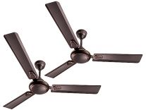 Longway Kiger 1200mm/48 inch High Speed Anti-Dust Ceiling Fan (Smoked Brown Pack of 2) Rs. 2349