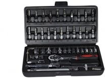 VRAVMO 46 in 1 Pcs Tool Kit & Screwdriver and Socket Set Multi Purpose Combination Tool Case Precision Socket Set Socket Set Pack of 1 Rs.508