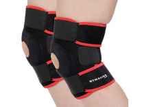 Strauss Adjustable Knee Support Patella, Free Size (Black), Pair at Rs.465