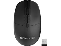 ZEBRONICS ZEB-POP 2.4GHz Wireless Mouse max1600 DPI, USB Nano Receiver, 4 Buttons(BLACK) Wireless Optical Mouse 2.4GHz Wireless, Black Rs. 249