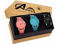 Acnos Special Super Quality Analog Watches Combo Look Like Preety for Girls and Womne Pack of – 3(605-BLK-ORG-SKY) Rs.301 Acnos Special Super Quality Analog Watches Combo Look Like Preety for Girls and Womne Pack of – 3(605-BLK-ORG-SKY) Rs.301