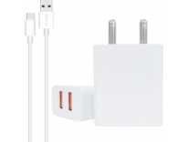 [Pre-Book] Portronics ADAPTO 488 2.4A with Dual USB Port 2.4 A Multiport Mobile Charger with Detachable Cable Rs.189