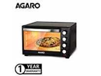 AGARO Marvel 38-Liter Oven Toaster Grill with Motorized Rotisserie, 3 Heating Modes (Black) Rs.3799
