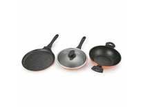 Bergner Forged Set 4 Cookware in Copper Colour by HomeTown Rs. 1145
