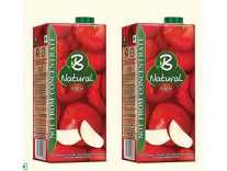 B Natural Apple Juice 1L, (Pack of 2) at Rs 140@ Amazon Rs.160