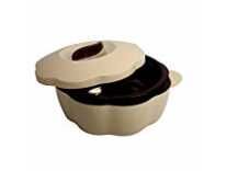 Cello Bloom Plastic Casserole, 2 Litres, Brown Rs.292