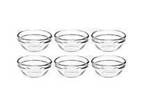 Amazon Brand – Solimo Glass Chutney/Ketchup Bowls set (6 pieces, 75ml) Rs. 329