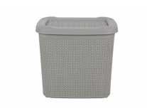 All Time Cresta Knit PPHP-Plastic Basket with Lid, 10 litres, Ice Grey Rs. 178