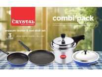 (prebook) Crystal Kitchen Combi Cookware Set(Aluminium, 5 – Piece) Rs.1234
