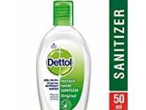 Dettol Instant Hand Sanitizer – 50 ml at Rs.82