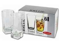 Pasabahce Carre Long Drink Water Juice Glass Tumbler, 290 ml, Set of 6 Rs.459